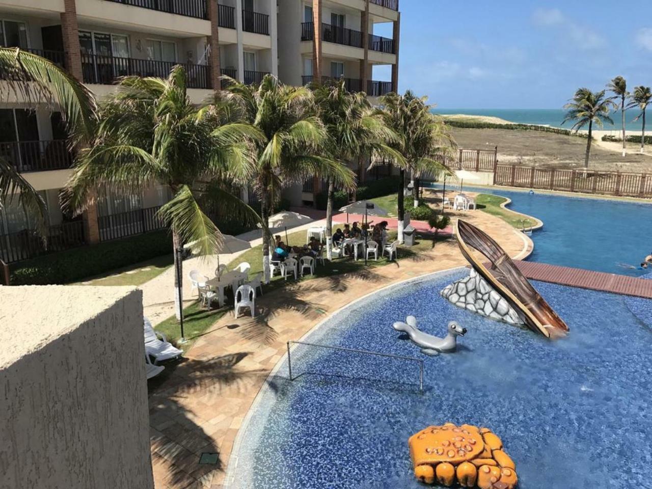 Apartamento Completo No Beach Living Porto Das Dunas - Apto Luxo Акирас Экстерьер фото